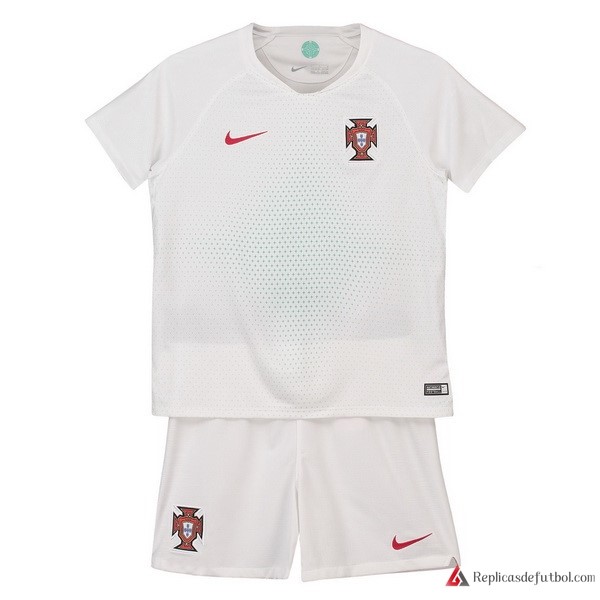 Camiseta Seleccion Portugal Segunda equipación Niños 2018 Blanco
